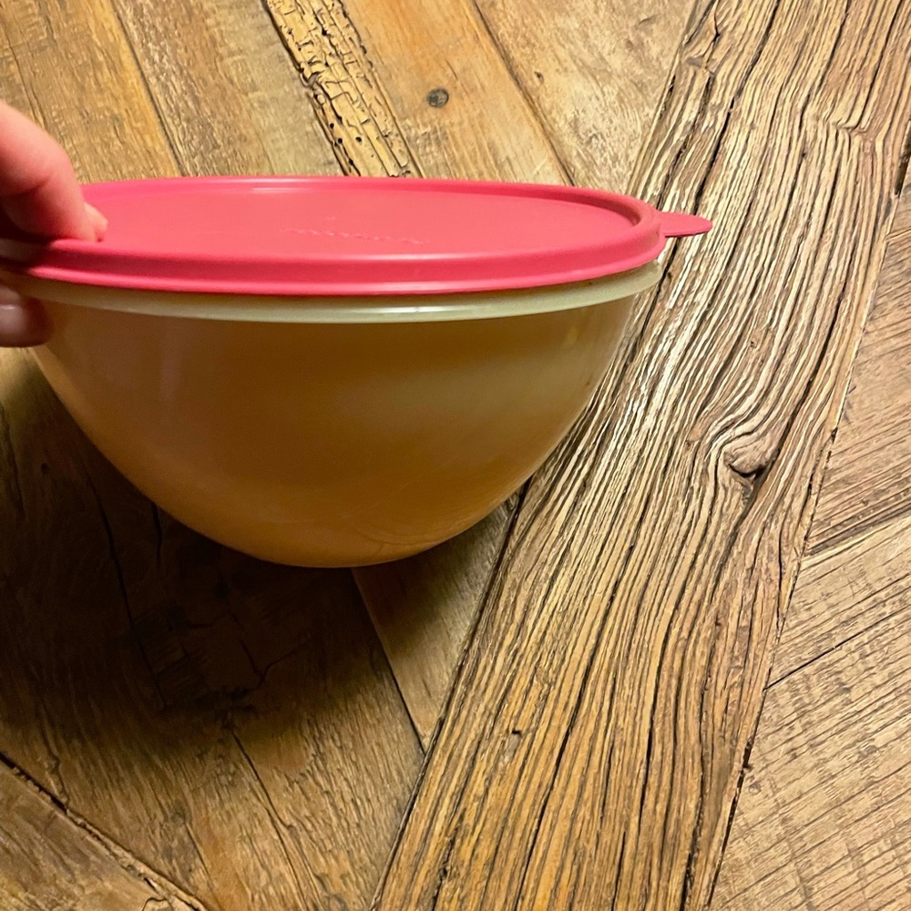 Vintage Tupperware Yellow & Pink